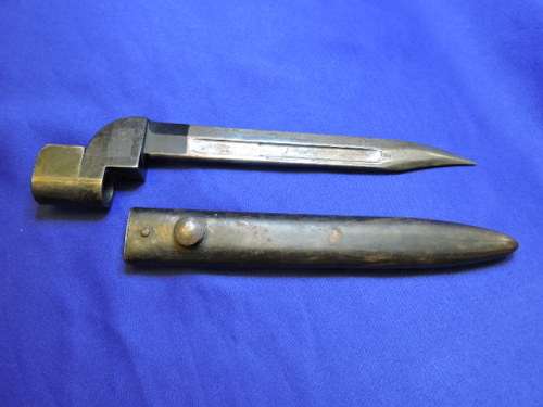 Military Rifle WW2  Bayonet M49 Possible British with Scabbard
